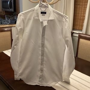 Zara Man Slim Fit White Dress Shirt